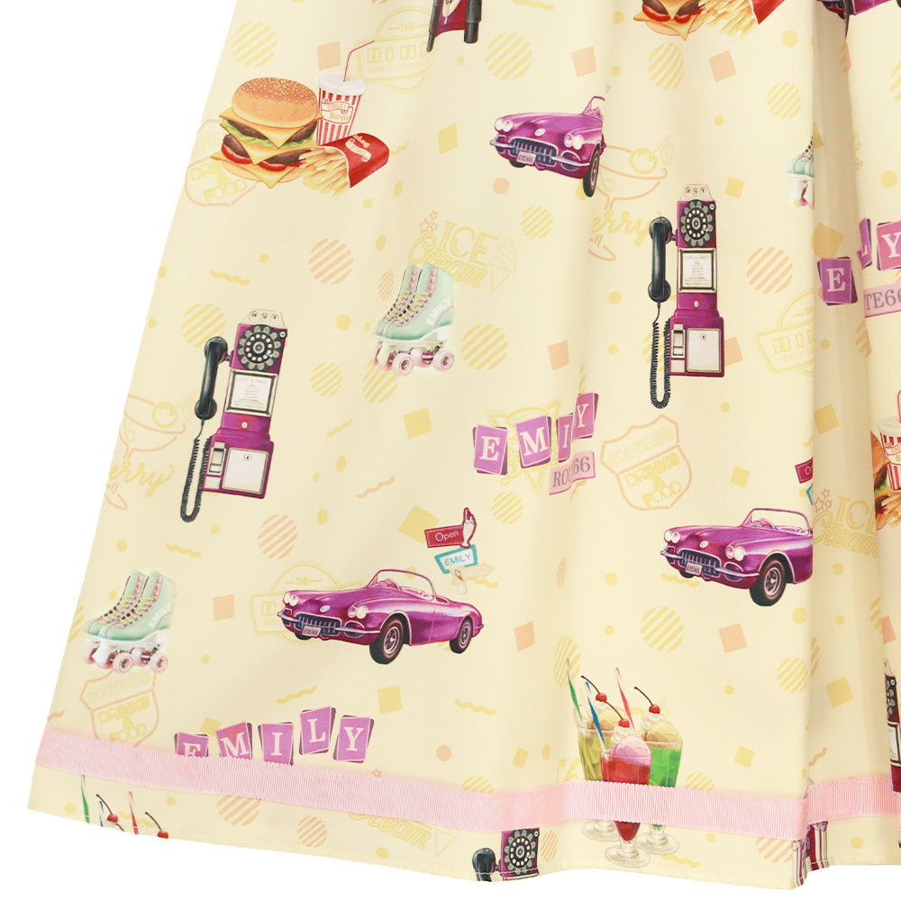 American Diner Sleeveless Dress