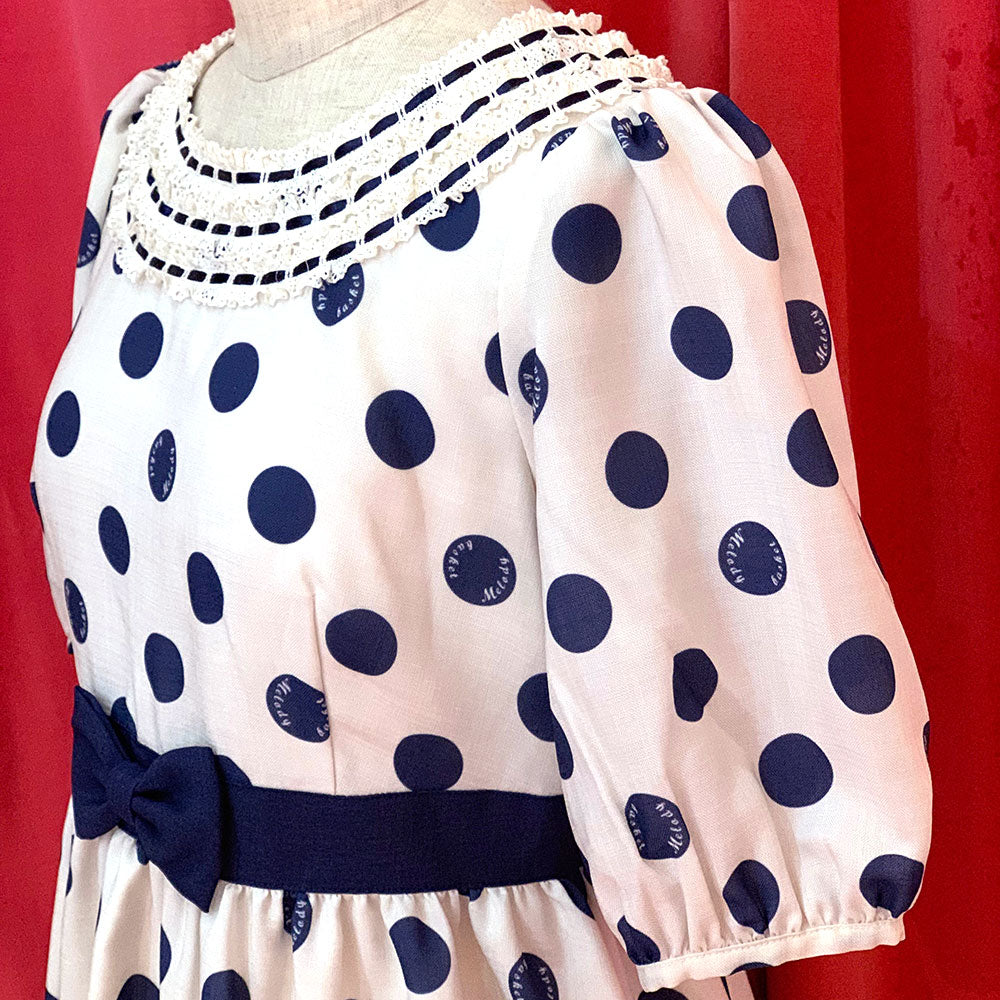 Melody Dot Scallop One Piece