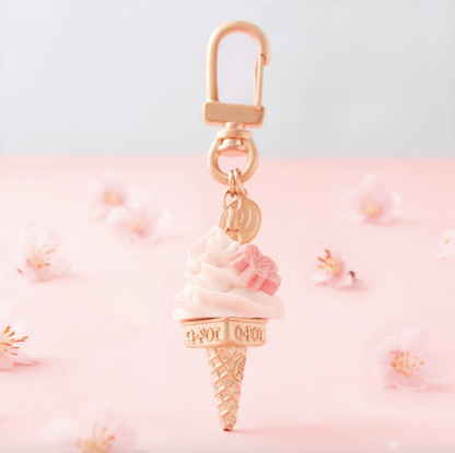 Sakura Soft Serve Ice Cream Key Holder