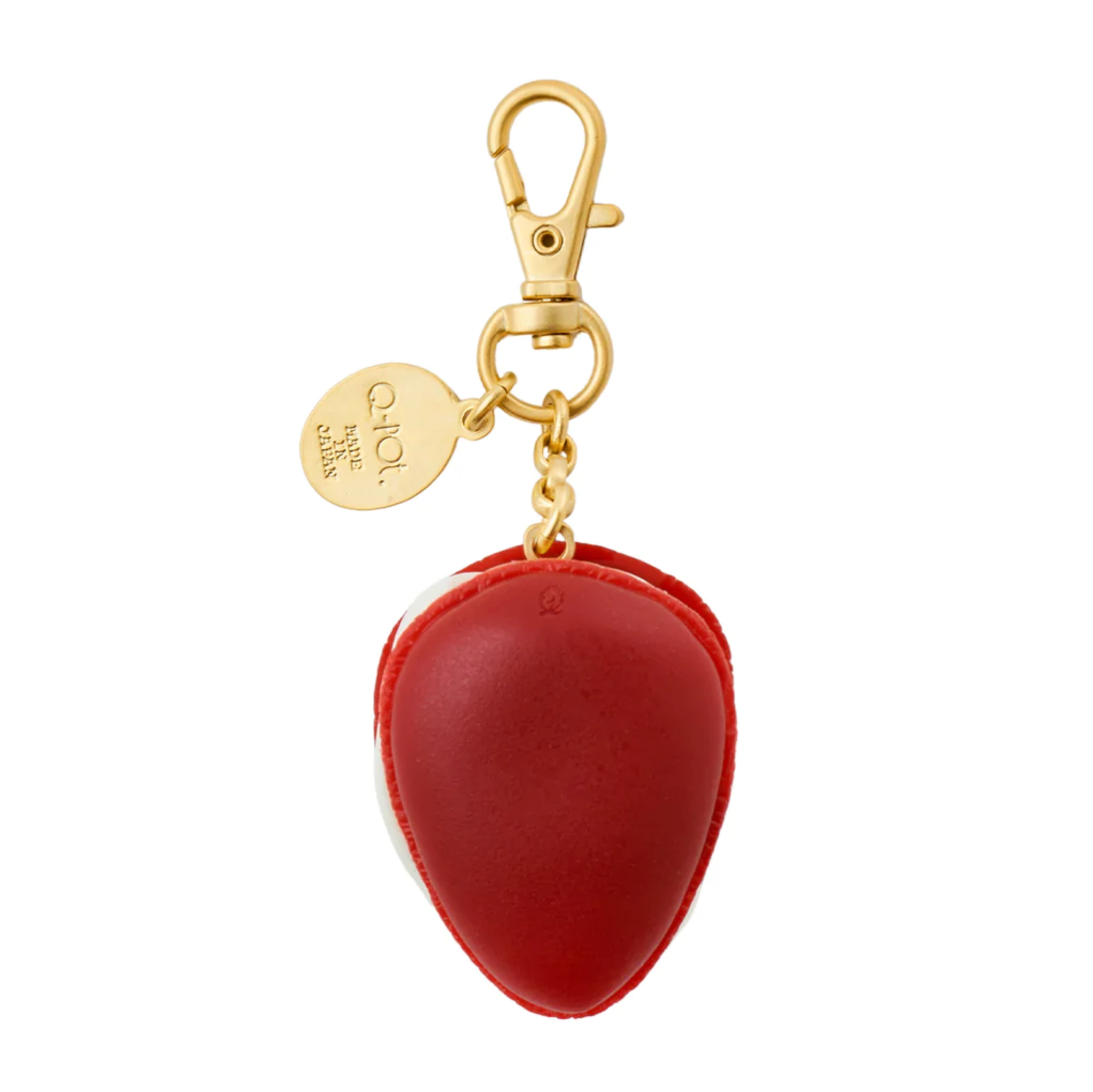 The Strawberry Macaron Bag Charm