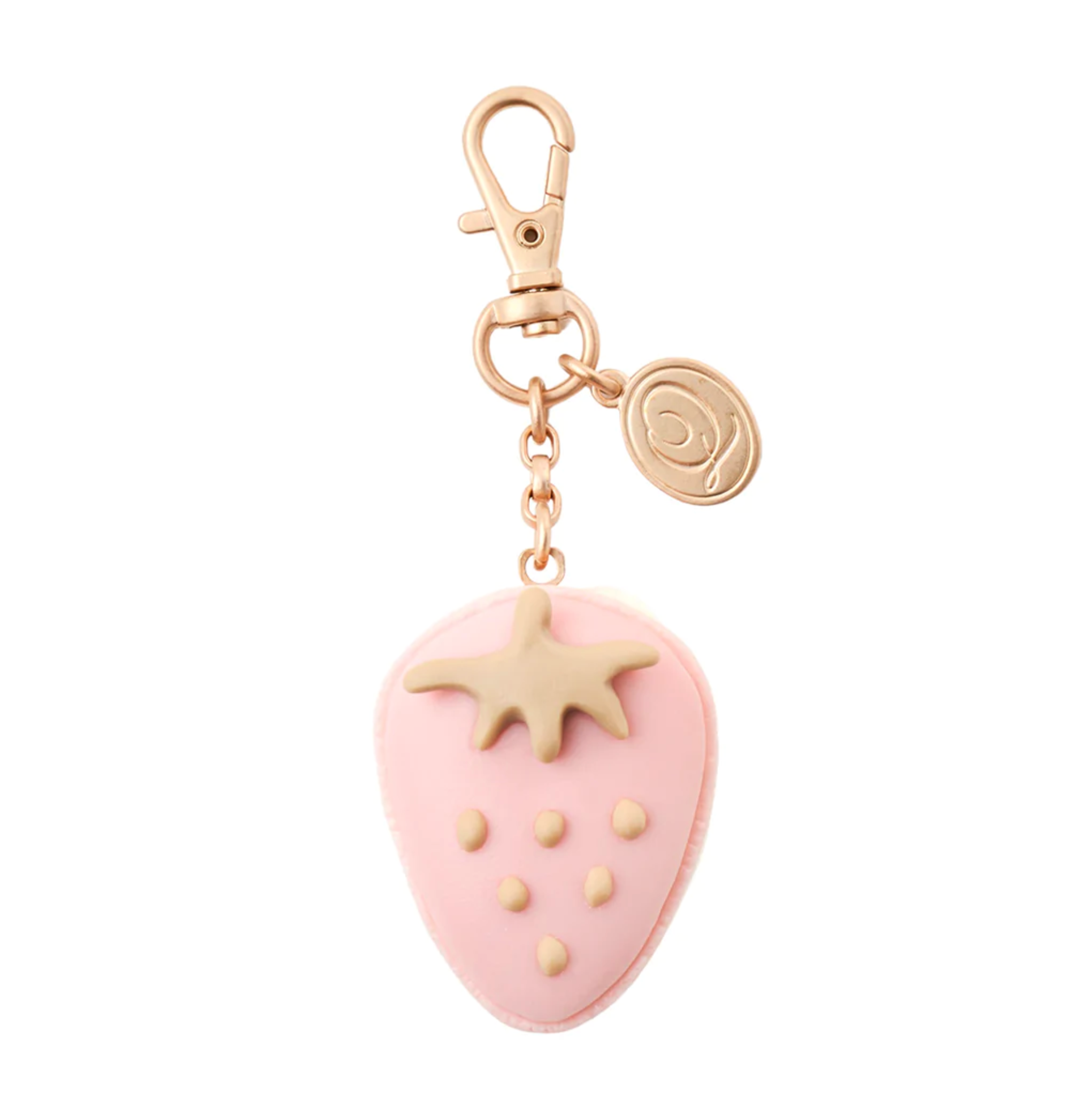 The Strawberry Macaron Bag Charm