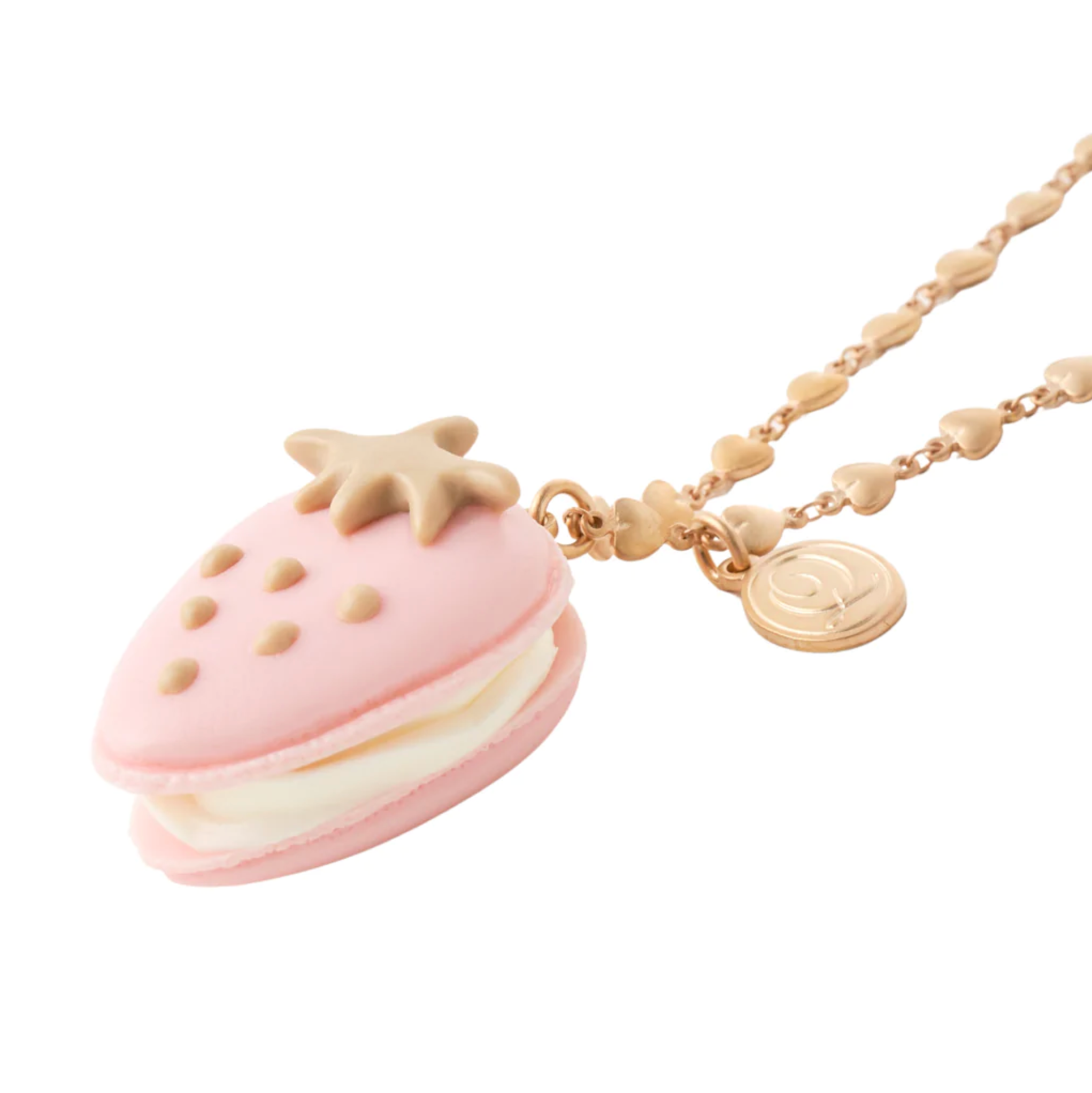 Strawberry Macaron Necklace