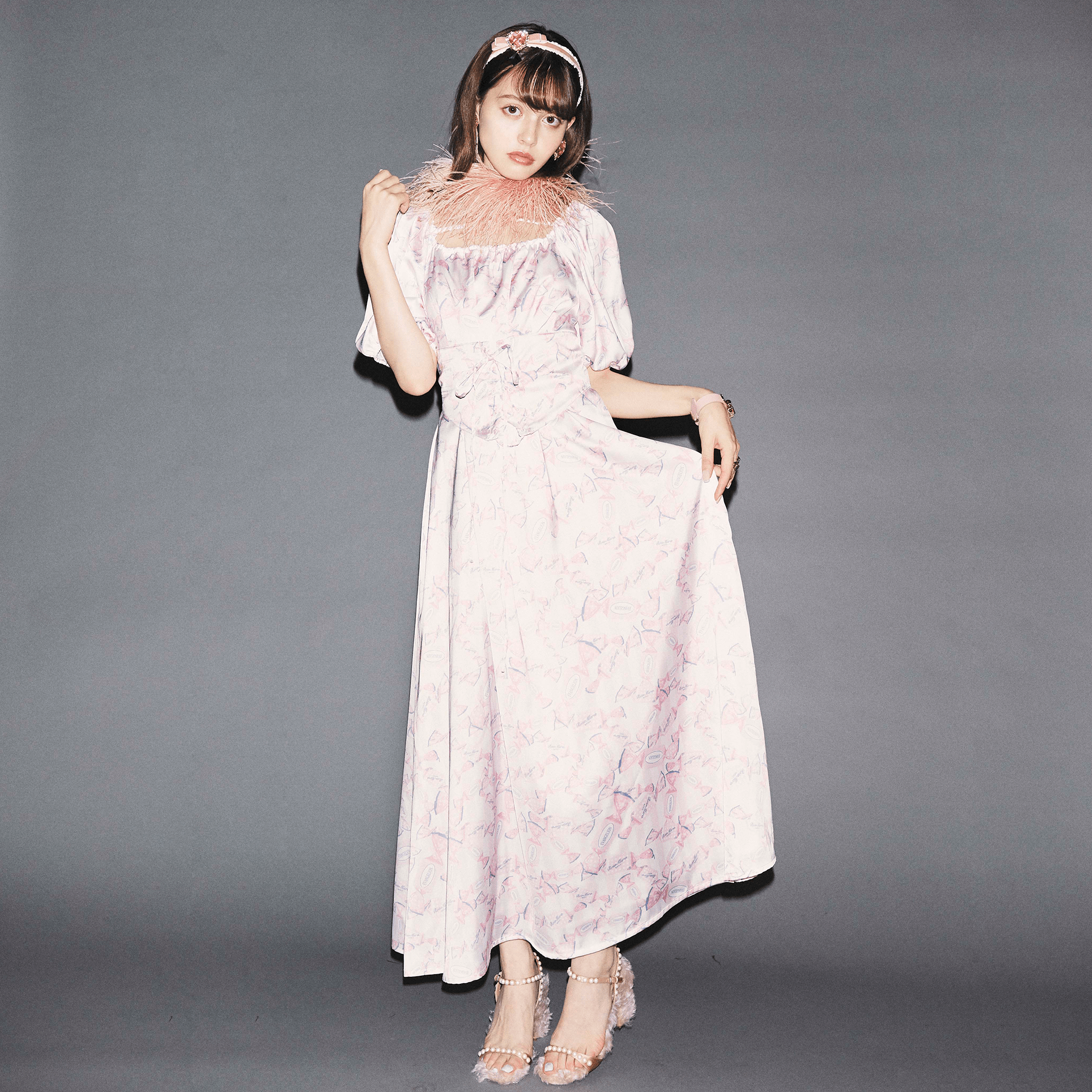 Corset One Piece Dress - Candy Stripe