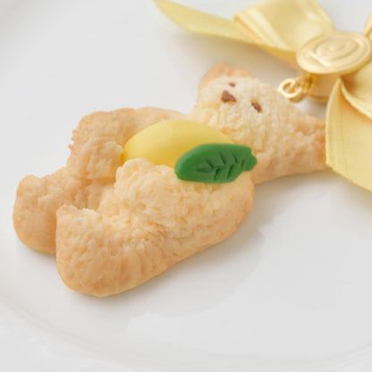 Teddy Bear Milk Cookie Keychain (Lemon)